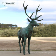 Escultura popular de alta calidad de los ciervos de bronce del diseño de la decoración del parque para la venta